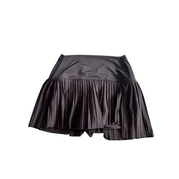 LUCKY IN LOVE X Bethanie Mattek Sands Black Ruffle COURT WORN Skort Size Medium - Picture 4 of 10